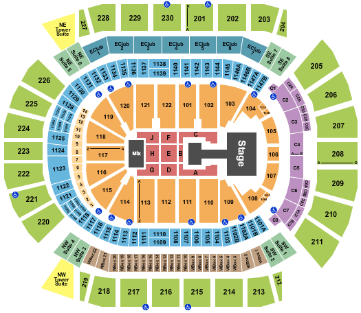 Desert Diamond Arena ATEEZ Seating Chart